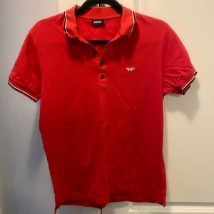 Diesel Bold Red Polo Shirt for Men